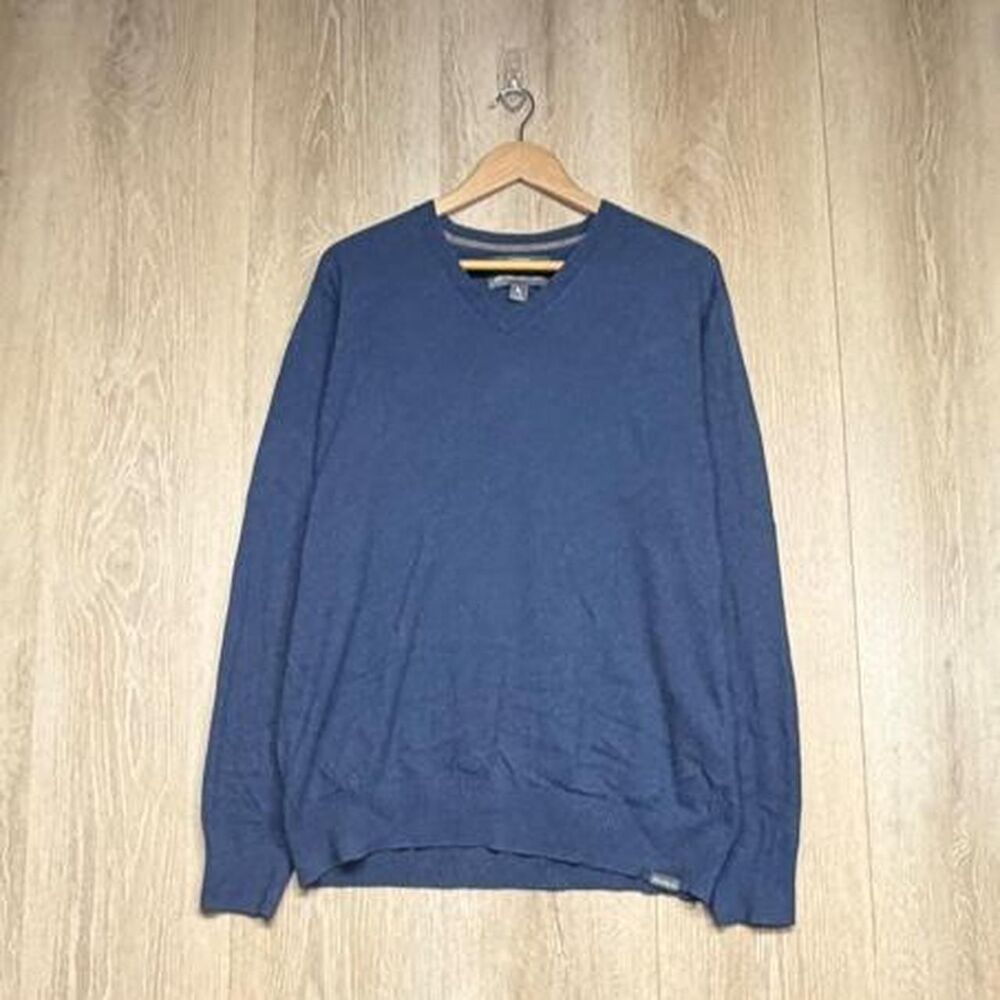 Eddie-bauer Men's Blue and Navy Jumper
